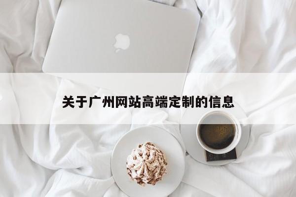 关于广州网站高端定制的信息